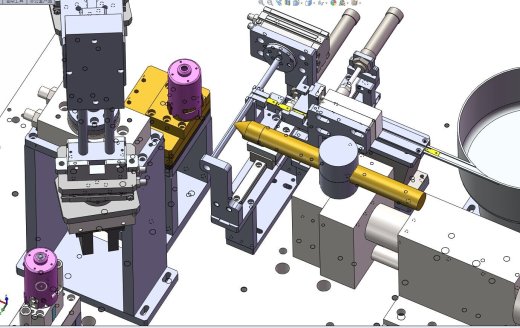 机壳振动盘分料送料电焊及下料机构缩略图