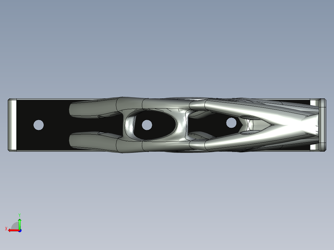 三角支架后视图