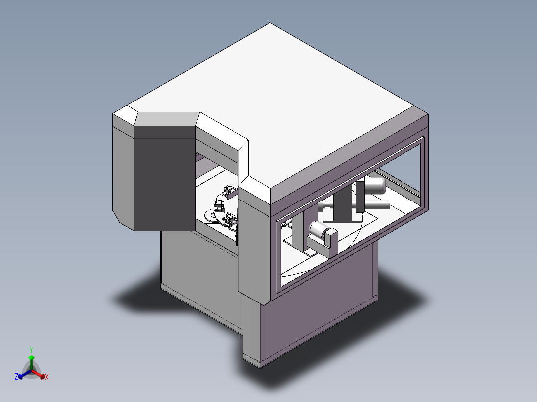 多工位钻孔攻丝机床正等轴测图
