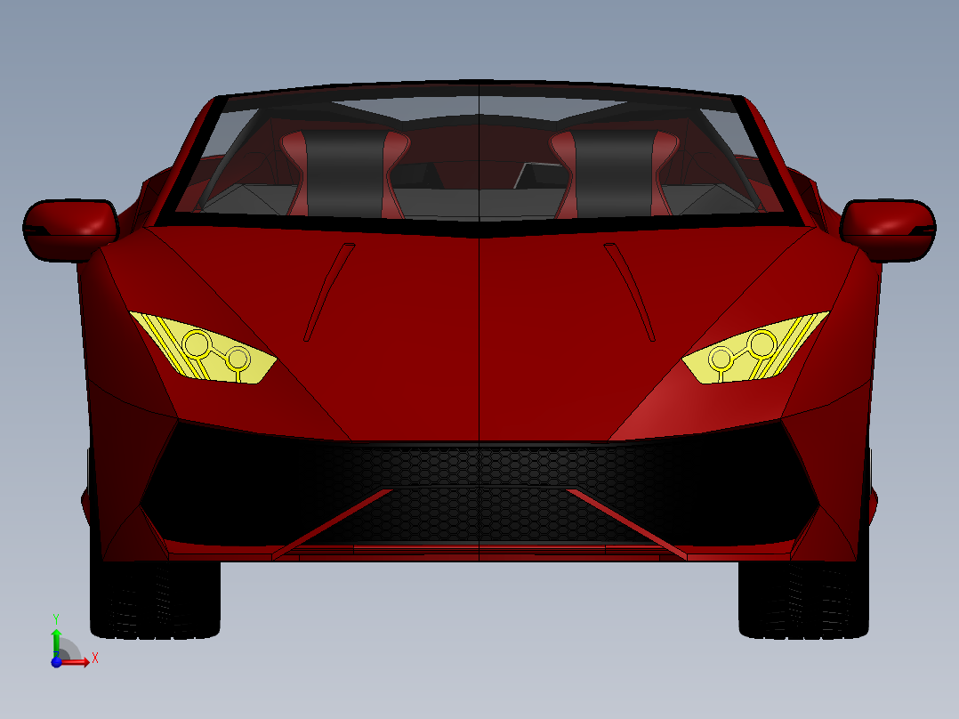 兰博基尼前视图