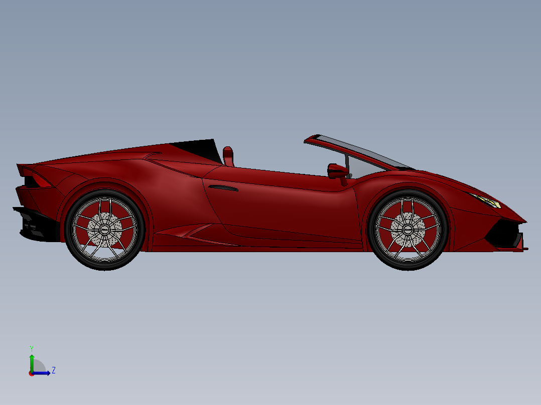 兰博基尼左视图