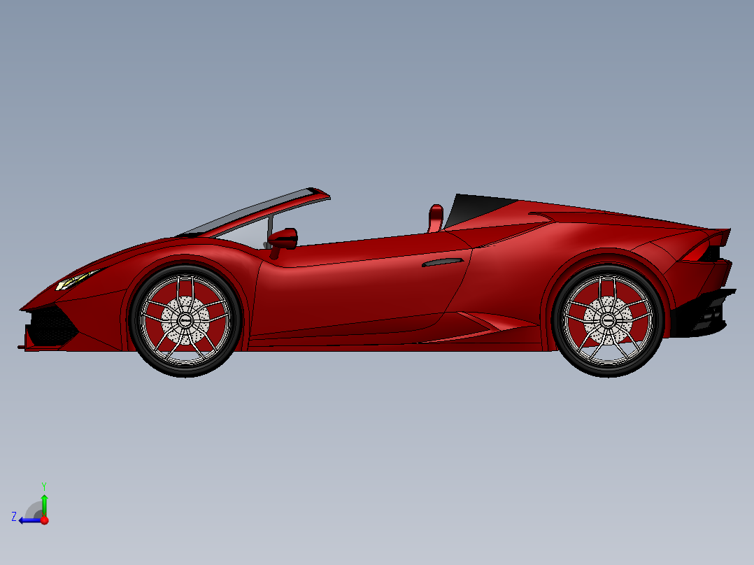 兰博基尼右视图