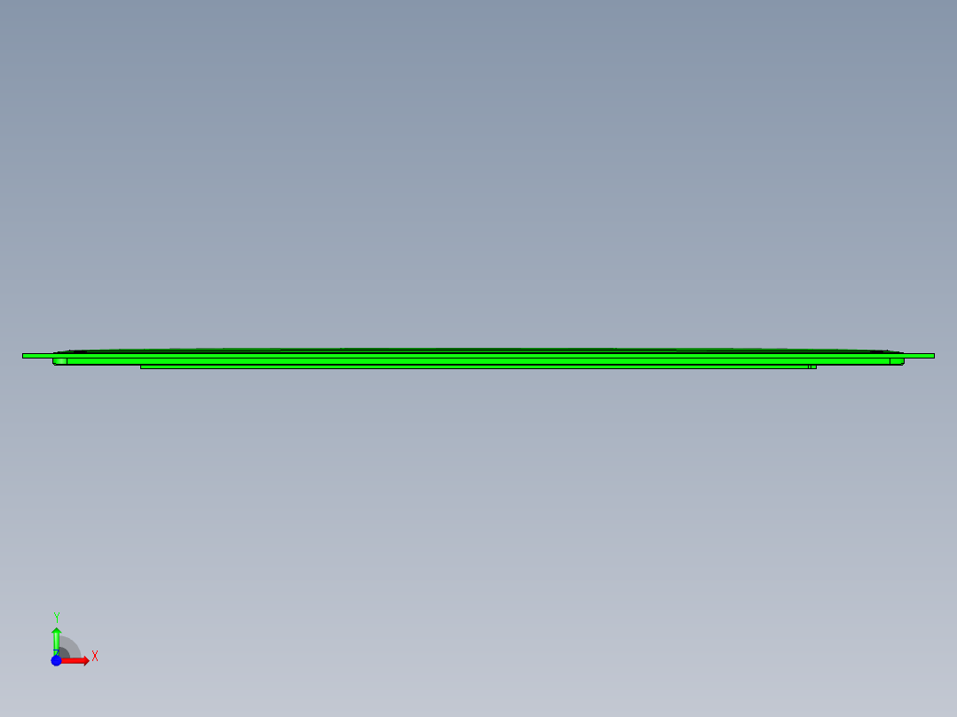cnc4笔记本CNC工装夹具三维模型前视图