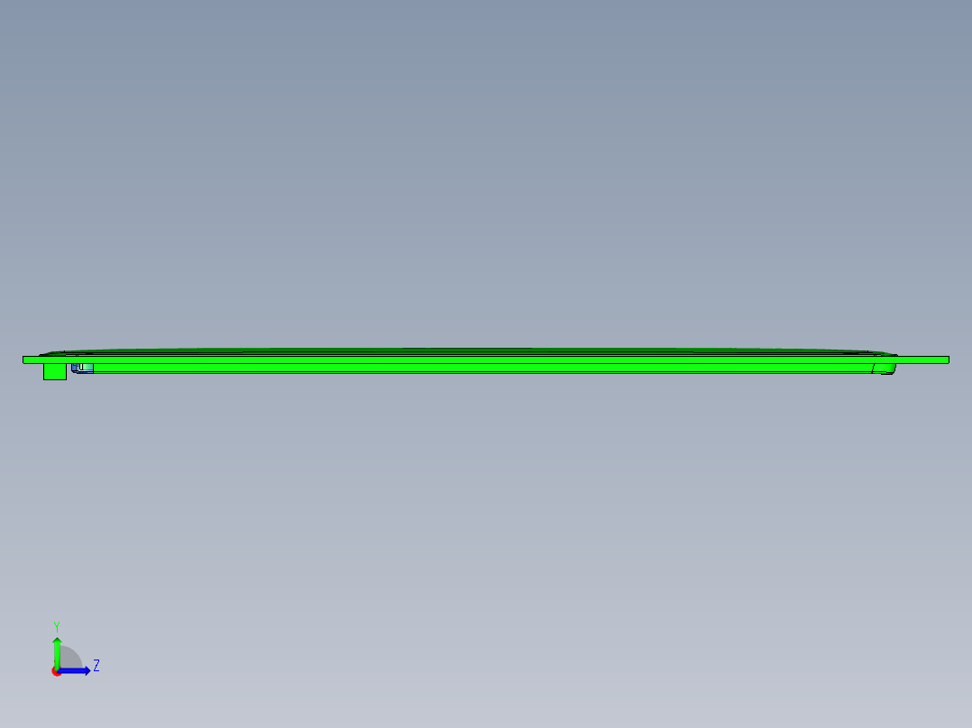 cnc4笔记本CNC工装夹具三维模型左视图