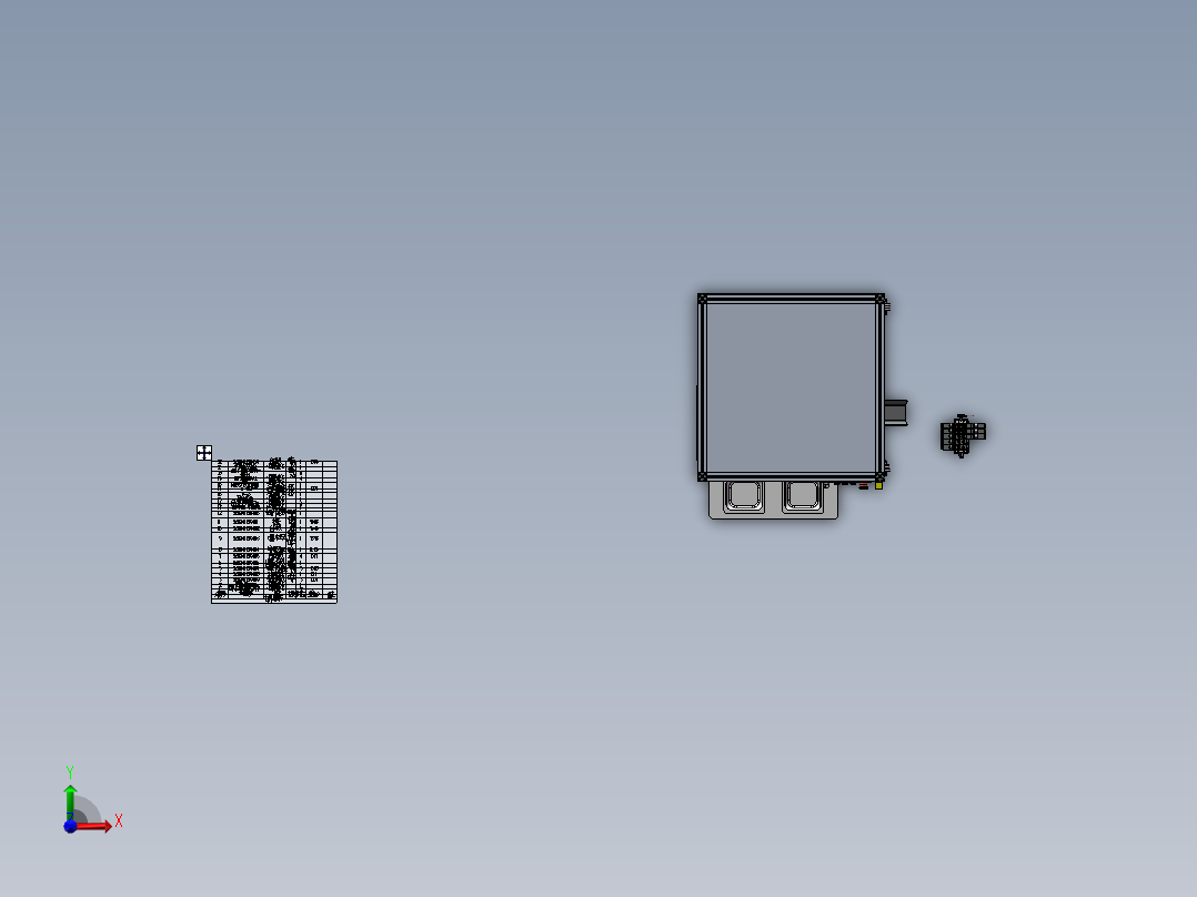 安全带吊环铆压设备sw18可编辑前视图