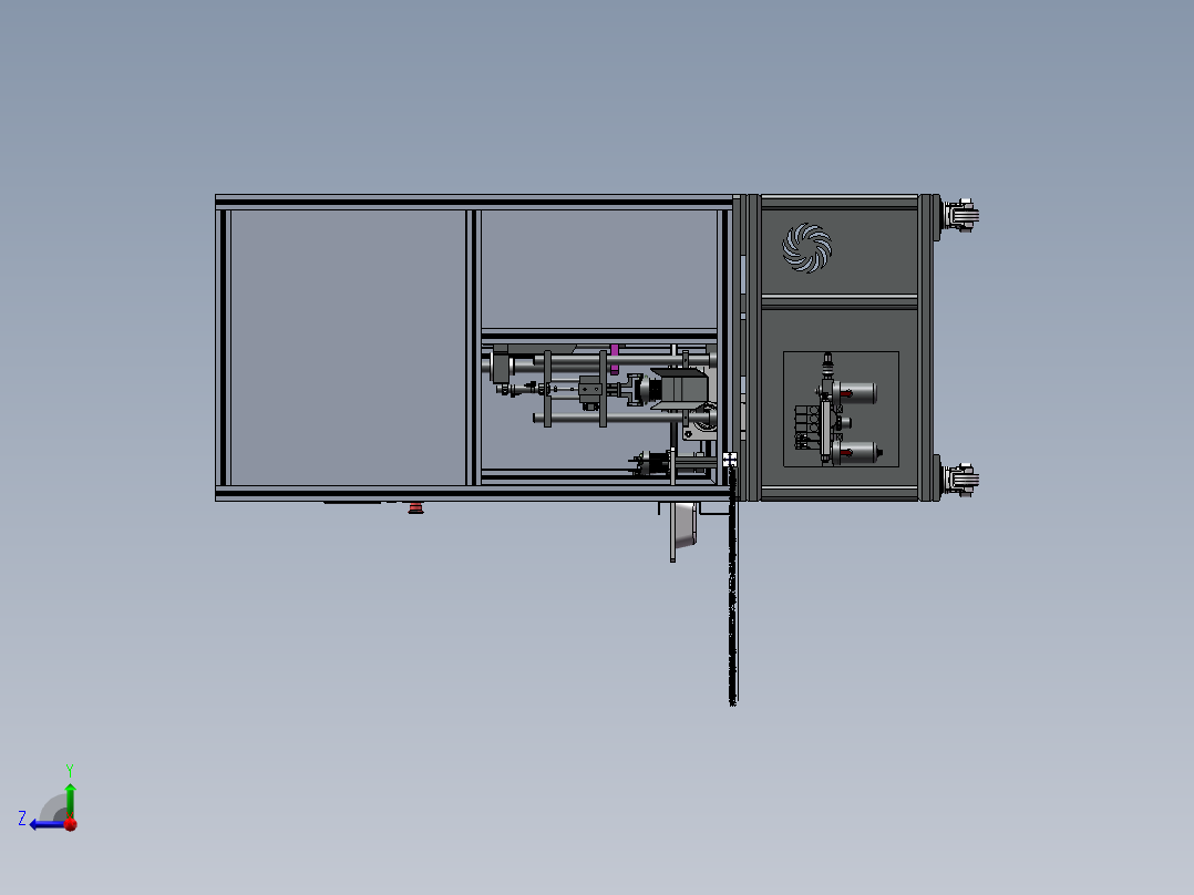 安全带吊环铆压设备sw18可编辑右视图