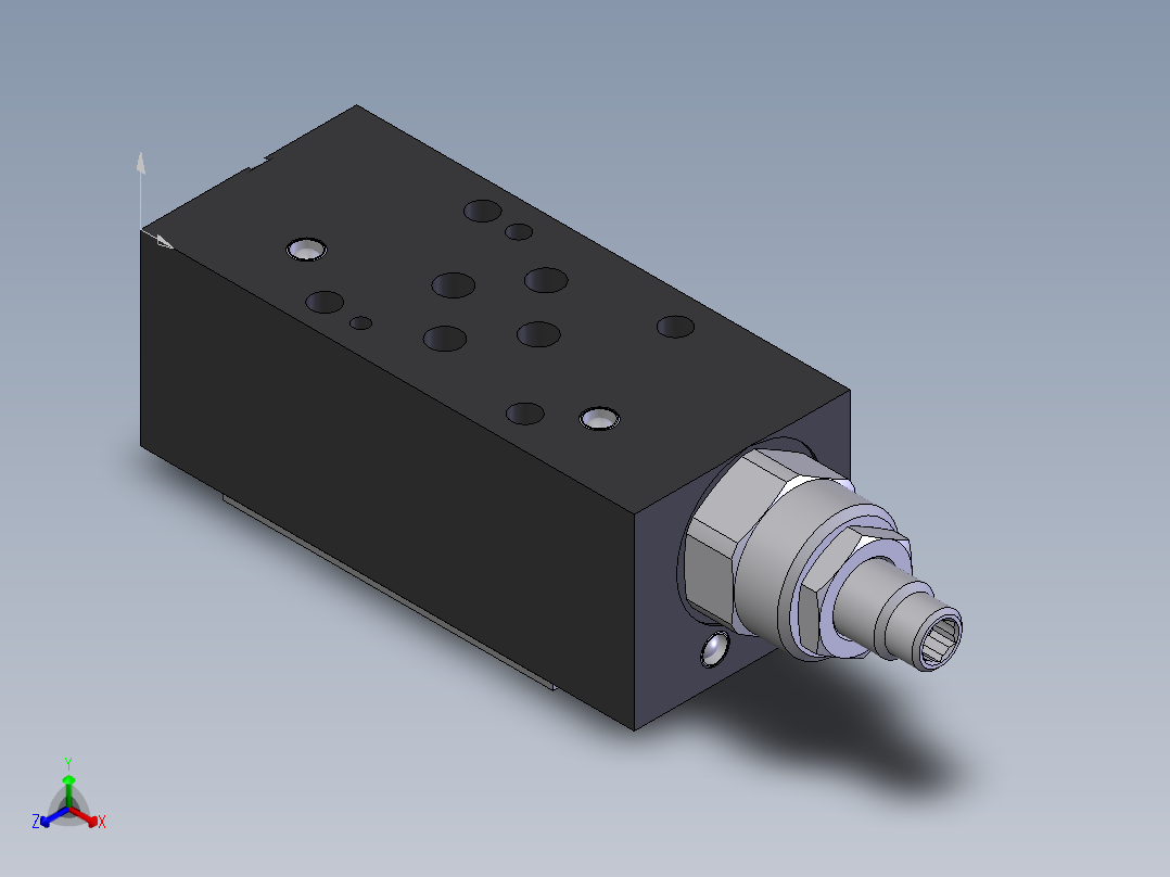 Continental Hydraulics-F03MSV-NDA液压元件正等轴测图