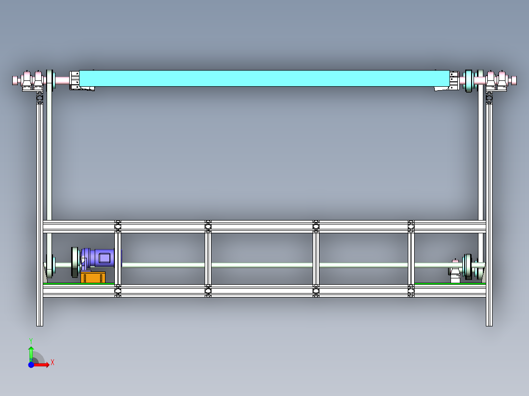 翻转设备设计前视图