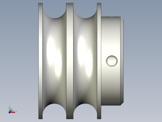 圆皮带用滑轮前视缩略图