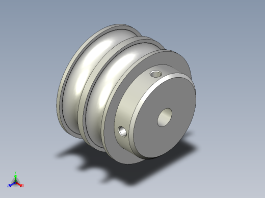 圆皮带用滑轮正等轴测缩略图