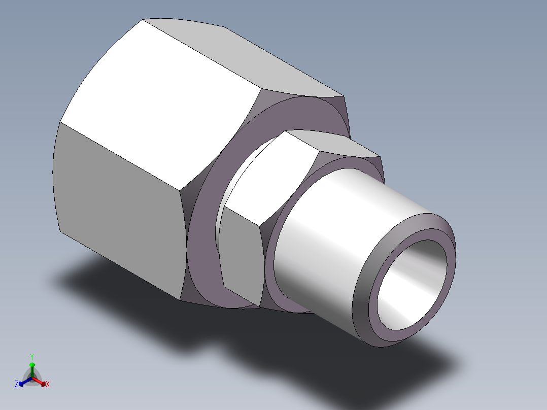 直通变径接头、2C-12-16主视图
