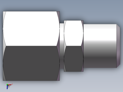 直通变径接头、2C-12-16俯视缩略图