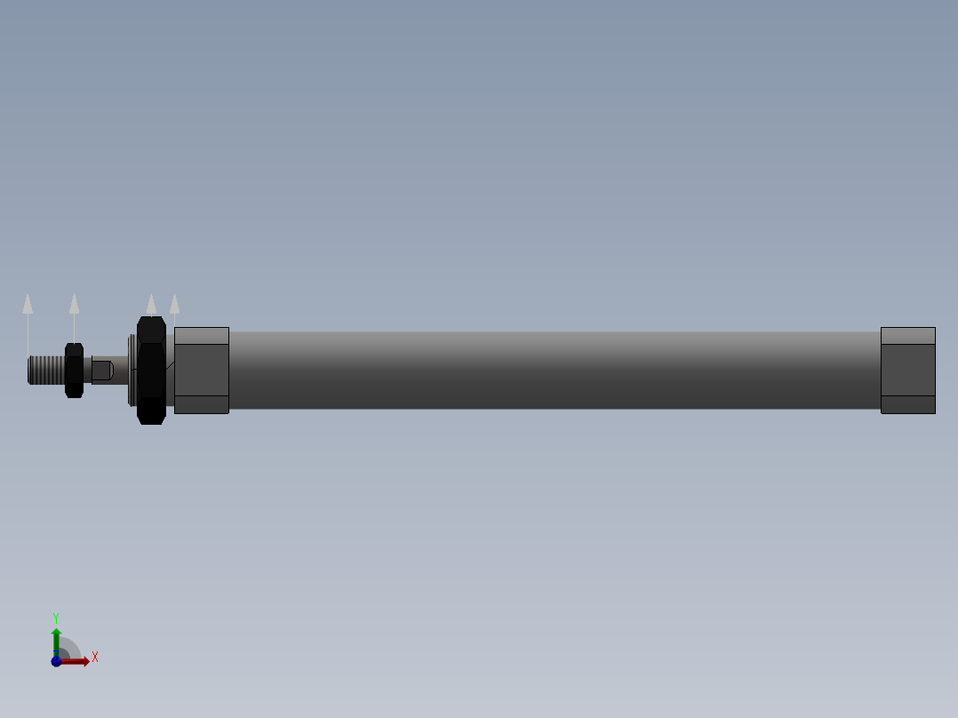 SMC气缸CDM2BZ20-150Z前视图