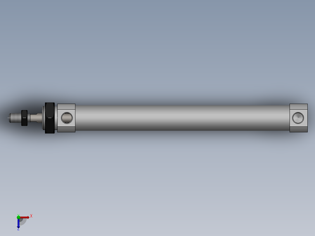 SMC气缸CDM2BZ20-150Z俯视图