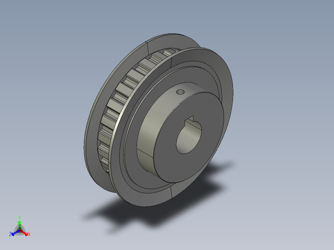 同步带轮ATPA24L050-B-H12主视图
