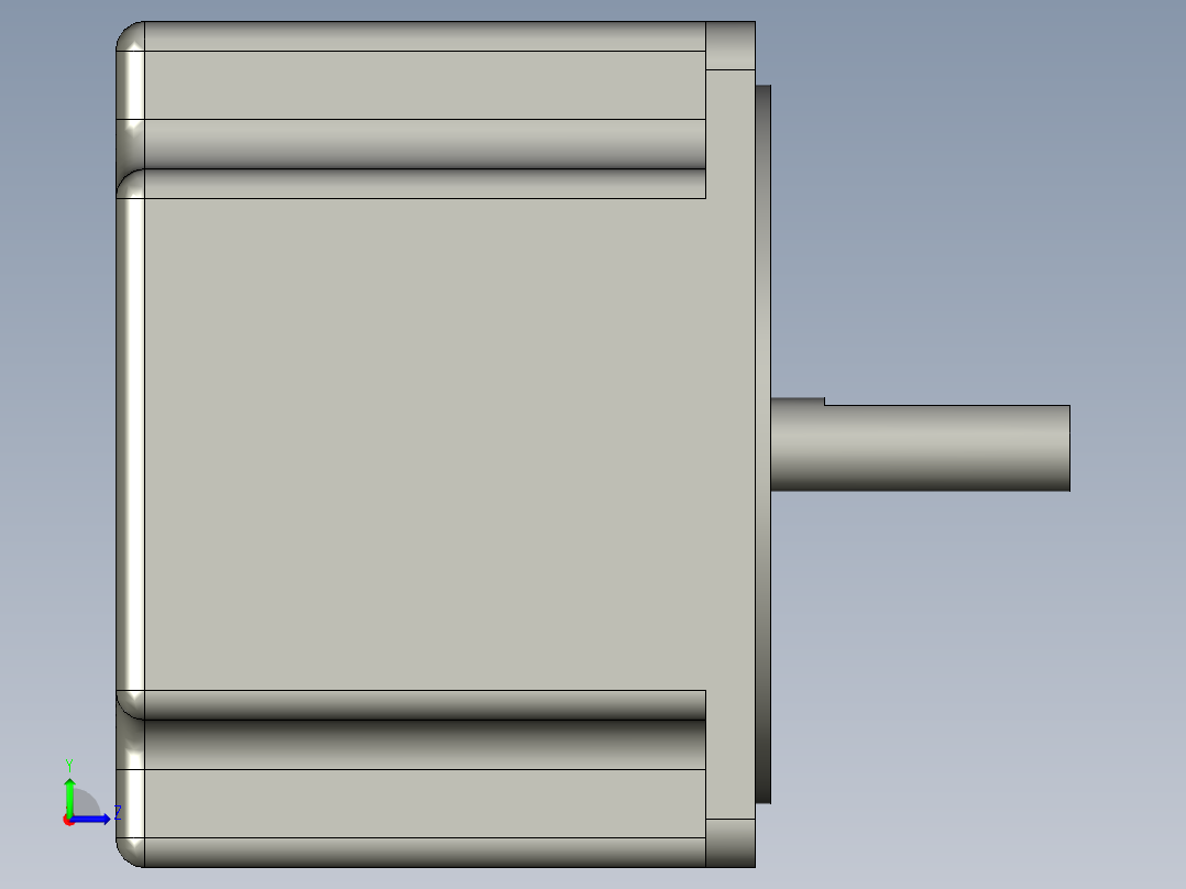 步进电机86H2P6860A4左视图