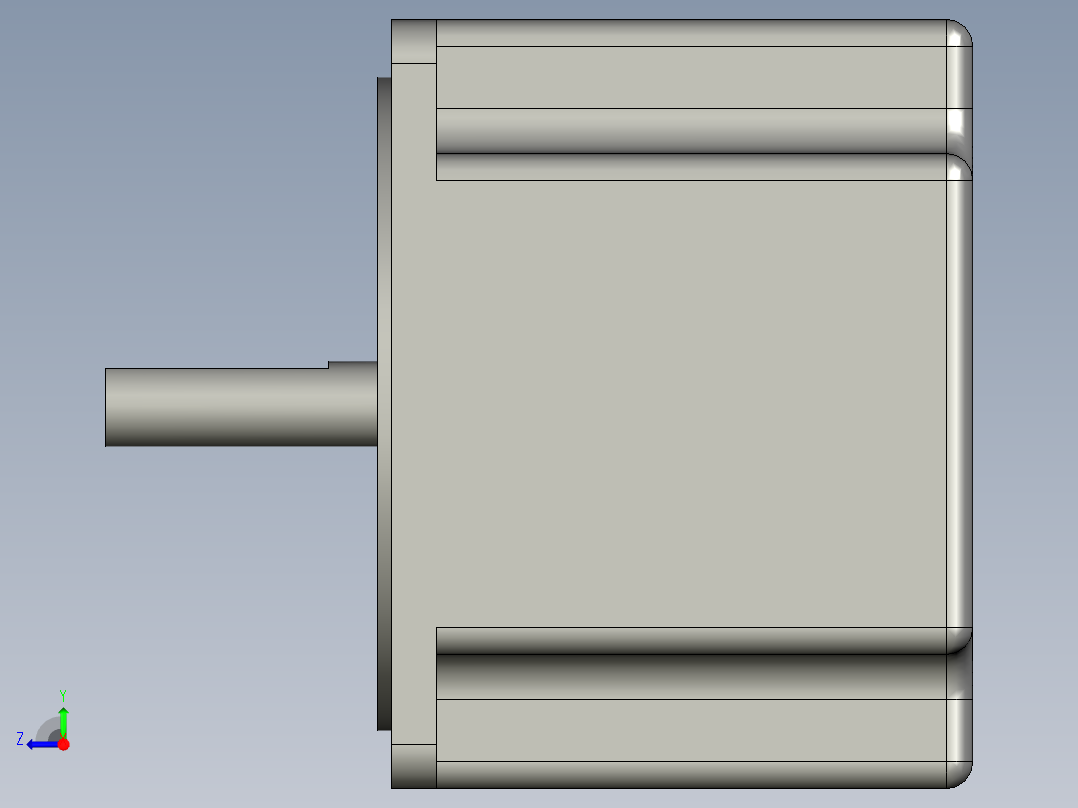步进电机86H2P6860A4右视图