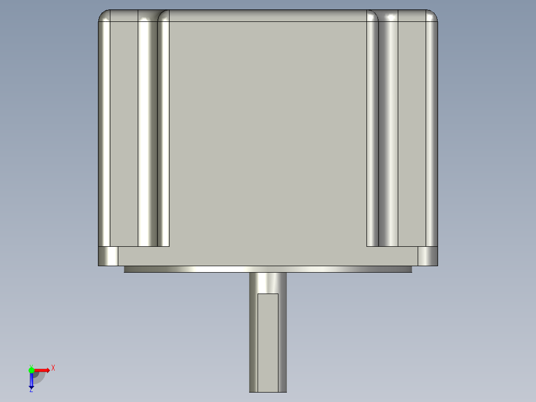 步进电机86H2P6860A4俯视图