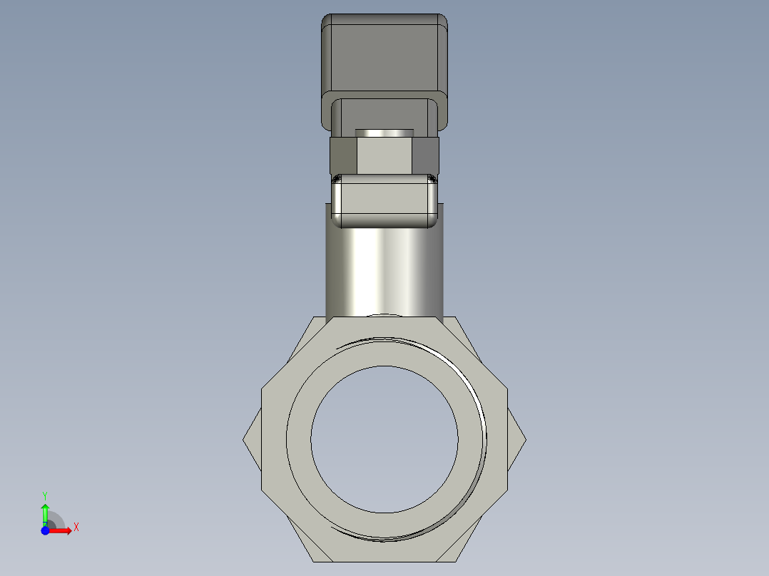 LXYC-BOSS手动球阀DN20前视图