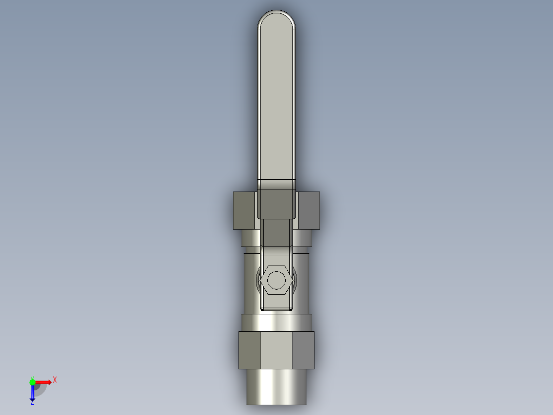LXYC-BOSS手动球阀DN20俯视图