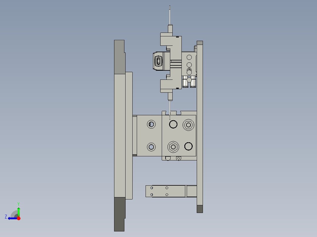 76071477-8-12寸对中组件右视图
