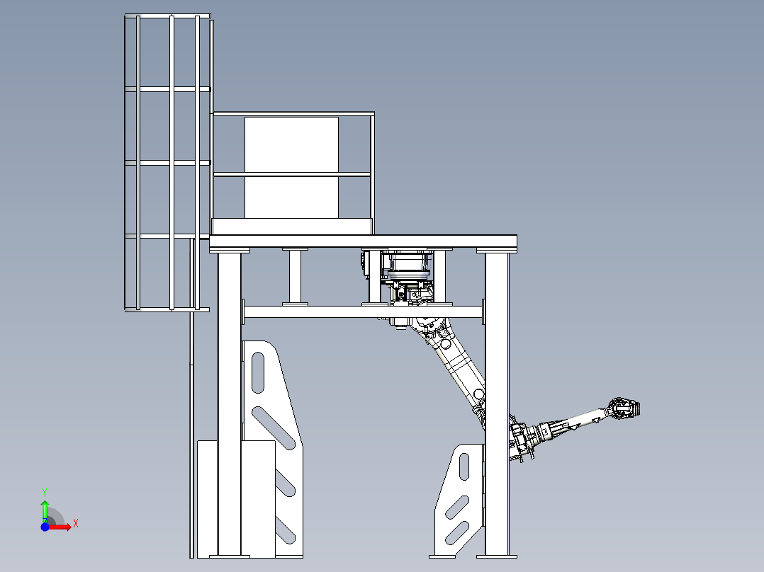 吊装机器人应用设计前视图