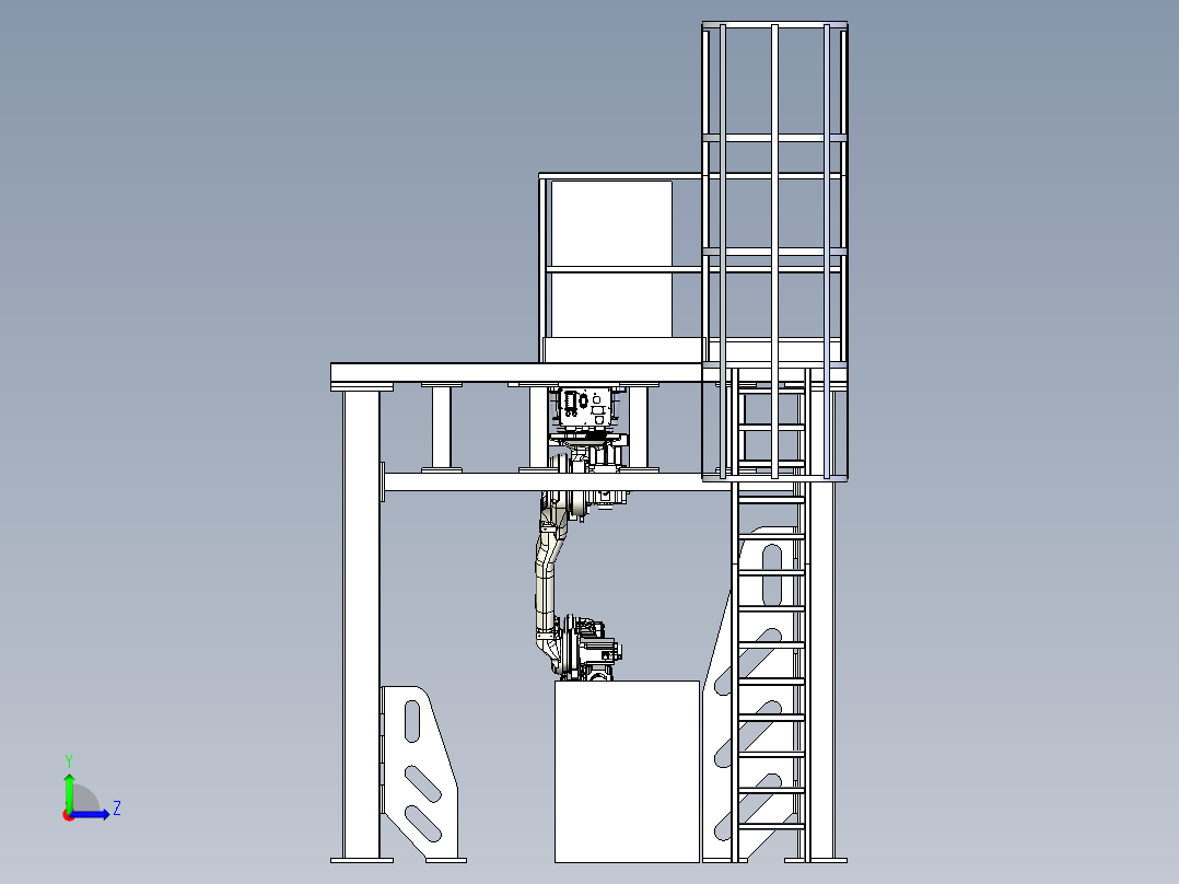 吊装机器人应用设计左视图