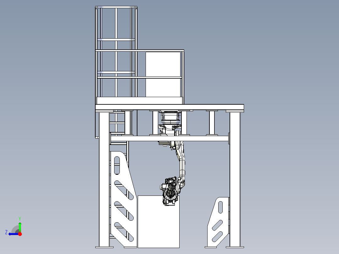 吊装机器人应用设计右视图