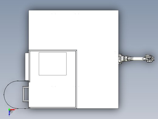 吊装机器人应用设计俯视缩略图