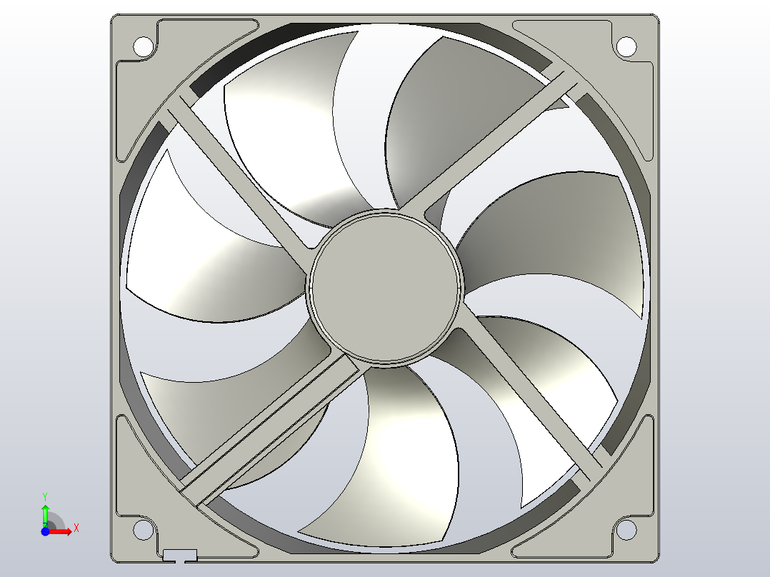 120×120×25mmEC轴流风机╱EC轴流风扇[TXE25S-120B2H]前视图