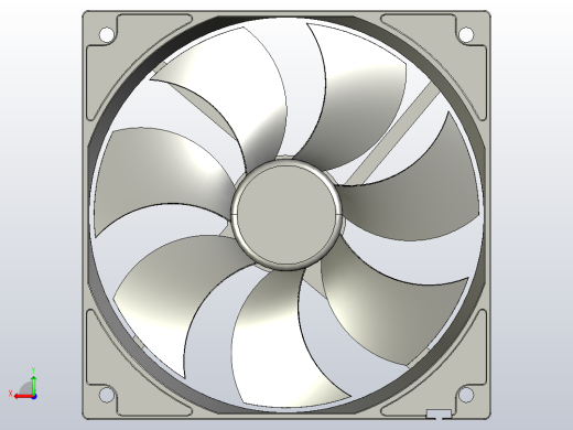 120×120×25mmEC轴流风机╱EC轴流风扇[TXE25S-120B2H]后视缩略图