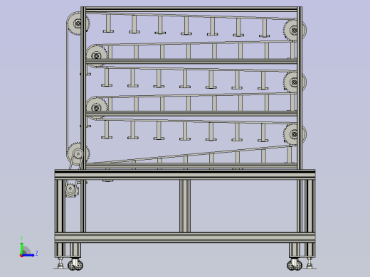 物料旋转运动料架左视缩略图