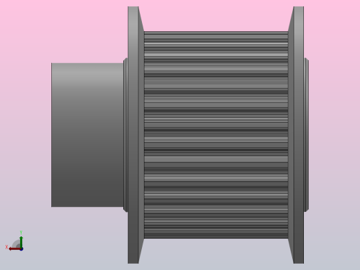 小凸缘型梯形齿同步带轮MXL型_SMXLDC-32-050-dc6-A后视缩略图