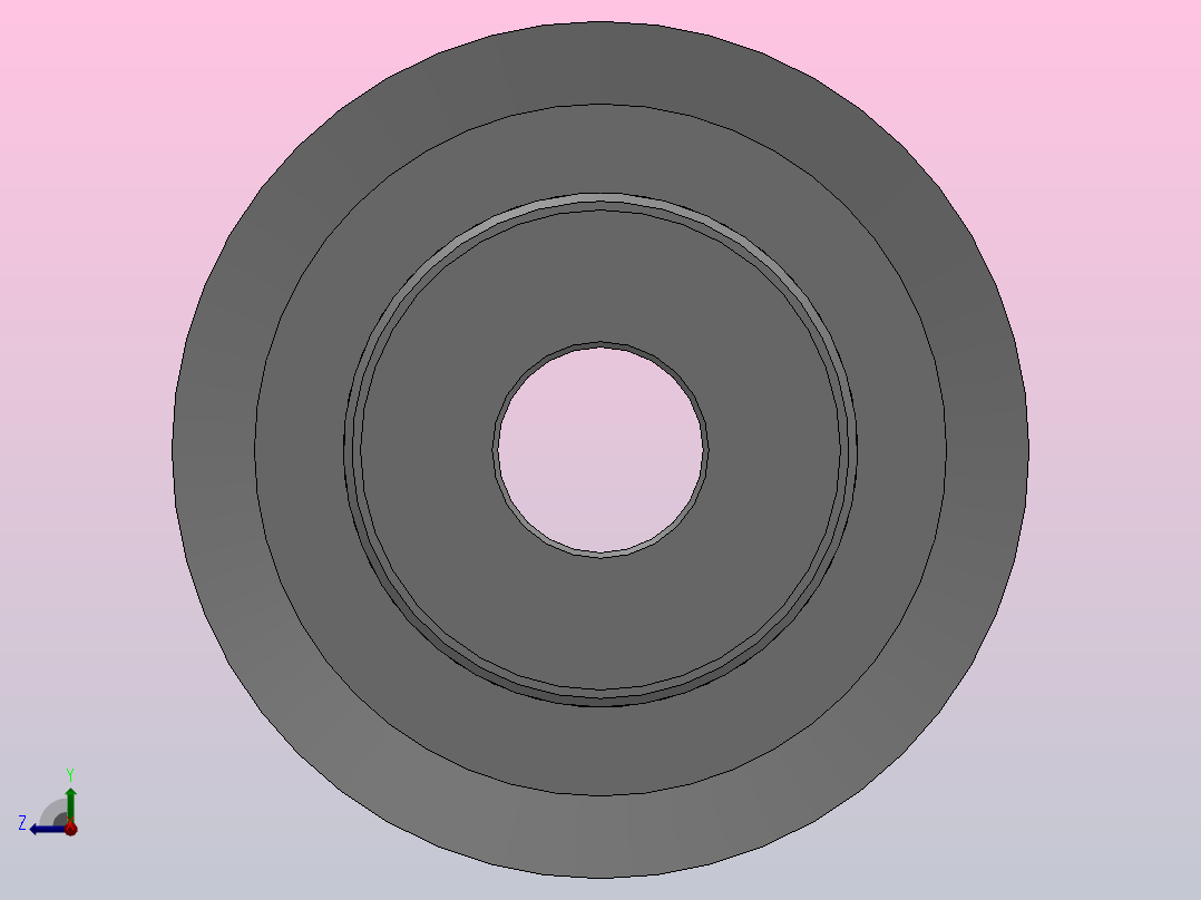 小凸缘型梯形齿同步带轮MXL型_SMXLDC-32-050-dc6-A右视图