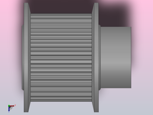 小凸缘型梯形齿同步带轮MXL型_SMXLDC-32-050-dc6-A俯视缩略图