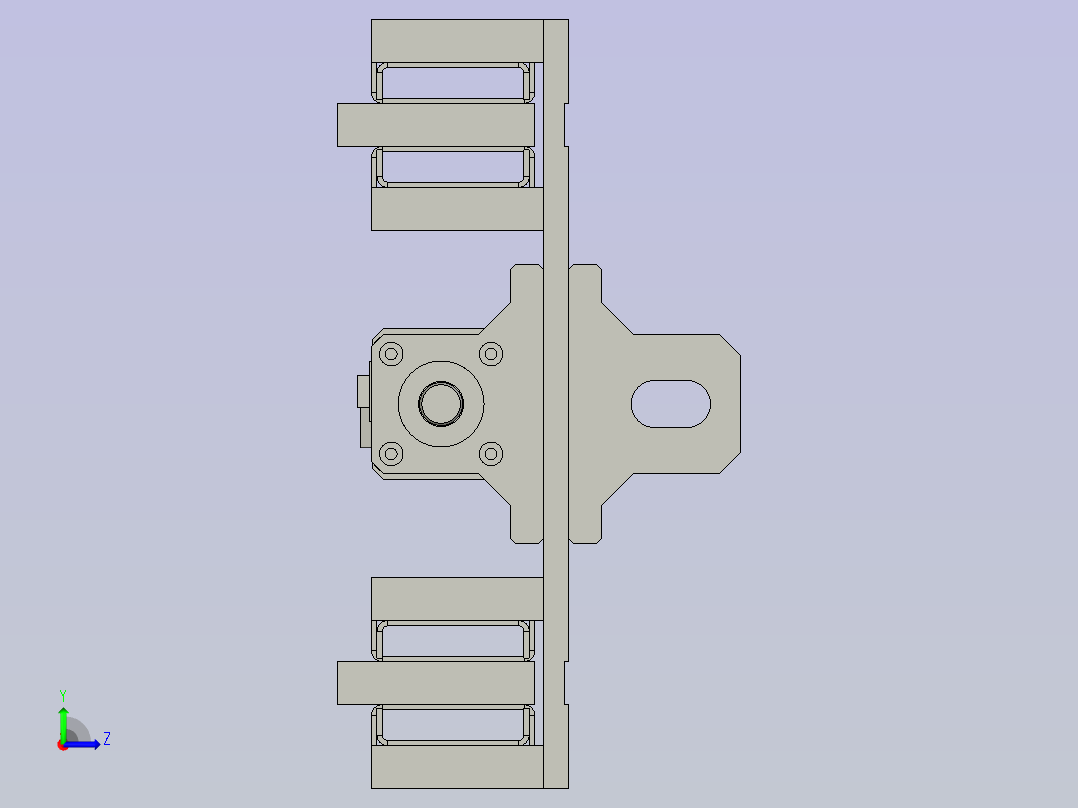 二级伸缩臂装配左视图