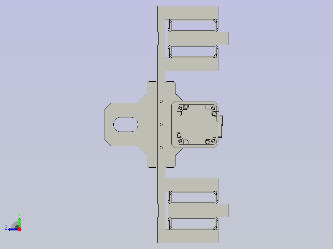 二级伸缩臂装配右视图