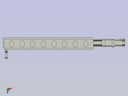 二级伸缩臂装配俯视缩略图