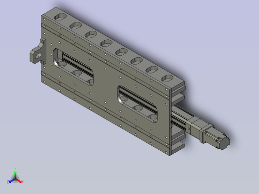 二级伸缩臂装配正等轴测缩略图