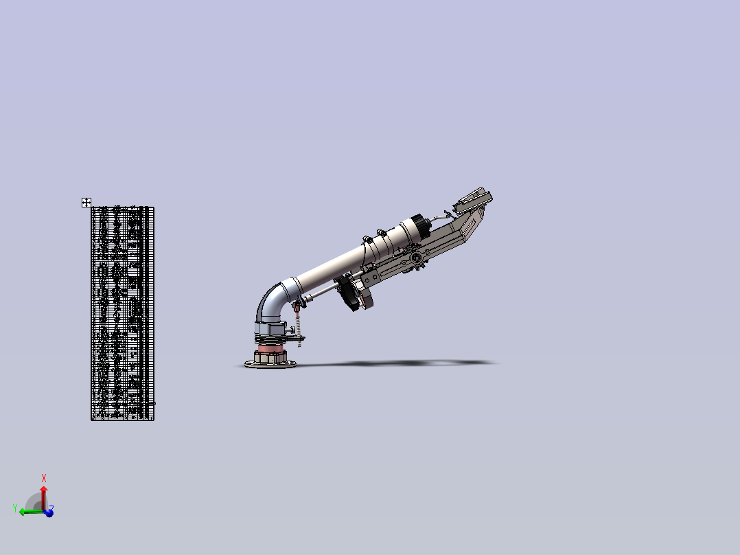 垂直式摇臂喷枪备 sw24主视图