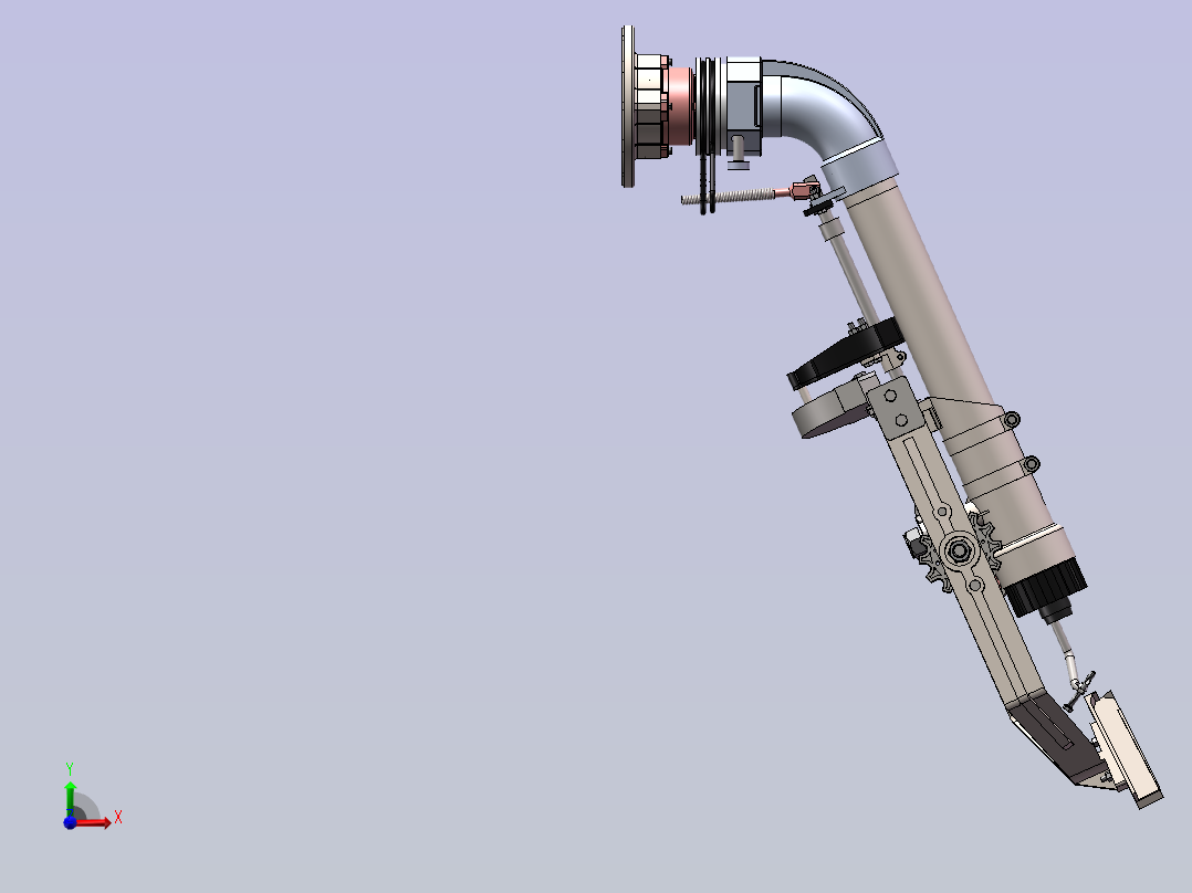 垂直式摇臂喷枪备 sw24前视图