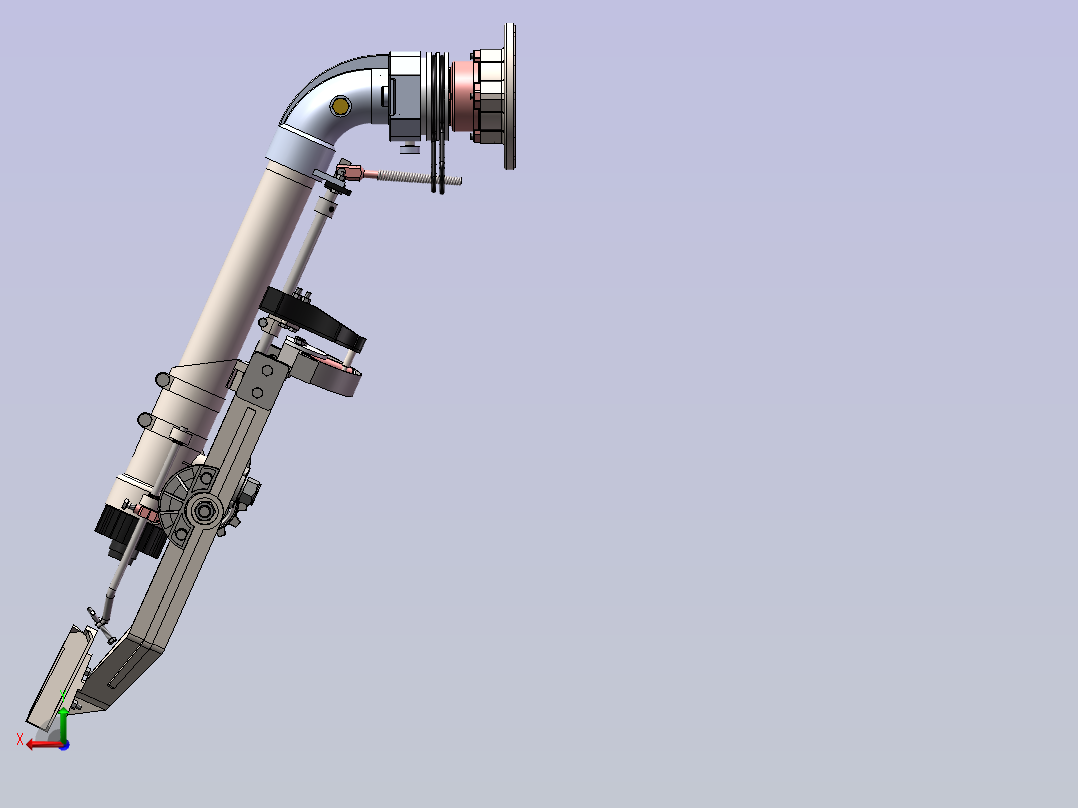 垂直式摇臂喷枪备 sw24后视图