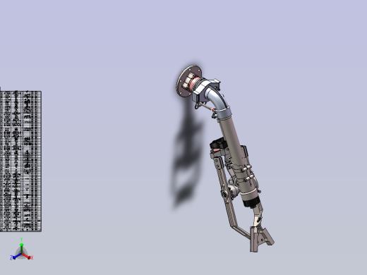 垂直式摇臂喷枪备 sw24正等轴测缩略图