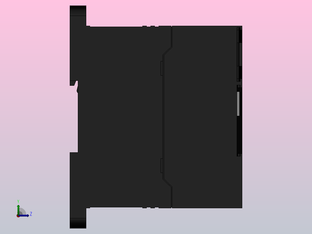 欧姆龙PLCCP1E_E40DR_A左视图