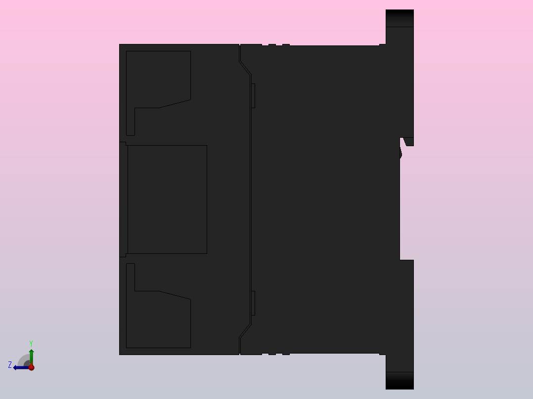 欧姆龙PLCCP1E_E40DR_A右视图