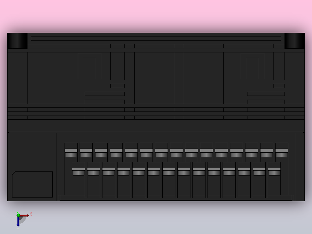 欧姆龙PLCCP1E_E40DR_A俯视图