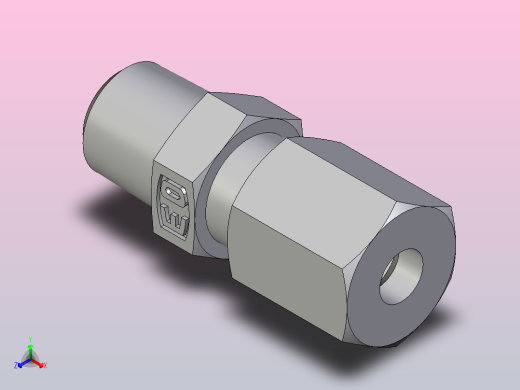 公螺柱连接器GE04LLMCF正等轴测缩略图