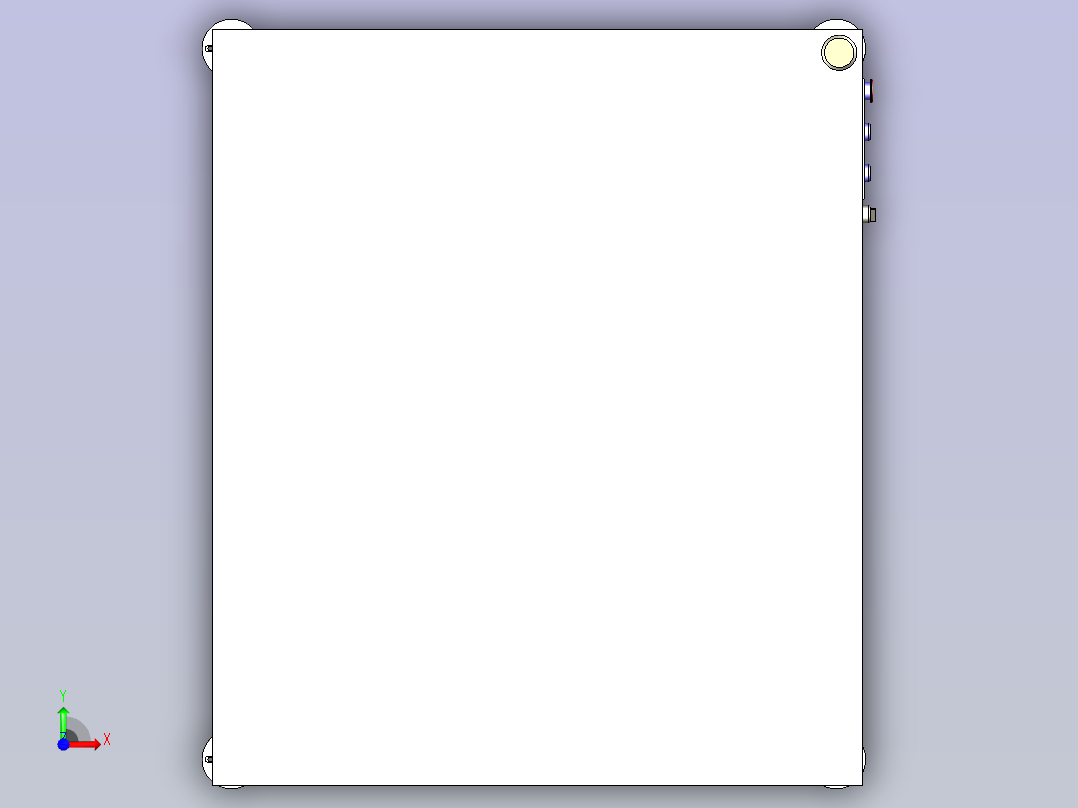 一款非标三轴伺服自动分选送料机三维模型前视图