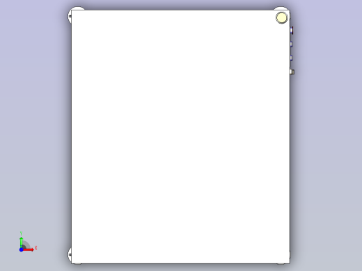 一款非标三轴伺服自动分选送料机三维模型前视缩略图