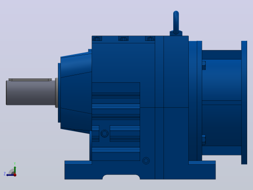 R77ZP斜齿轮减速机R77-10.88-M1-P80右视缩略图